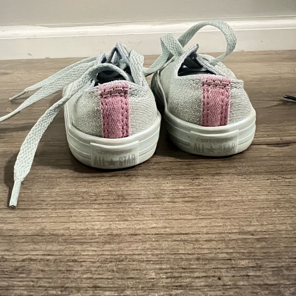Sparkly silver converse - Picture 4 of 4